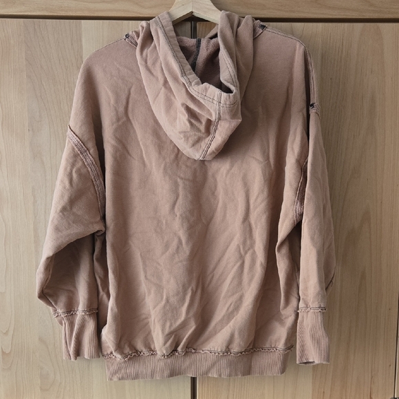 Urban Outfitters Tan, Distressed Palmistry Graphic Hoodie, Celestial, M, GUC - Picture 8 of 13
